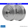 ATE Tambour de frein original en 2 pièces (24022000361) pour Chevrolet, Daewoo