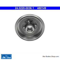 ATE Tambour de frein original en 2 pièces (24022000361) pour Chevrolet, Daewoo