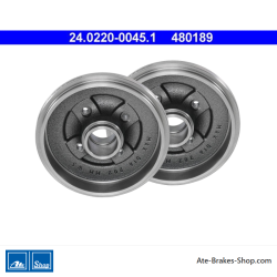 ATE Original 2 Pieces Brake Drum (24022000451) for Opel, Suzuki