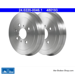 ATE Originele 2-delige remtrommel (24022000461) voor Citroën, Peugeot, Toyota