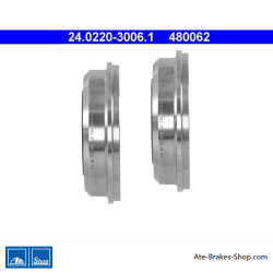 ATE Tambour de frein original en deux pièces (24022030061) pour Ford