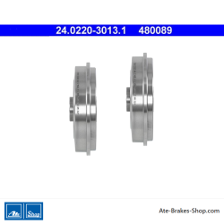 ATE Original 2 Pieces Brake Drum (24022030131) for Citroën, Peugeot