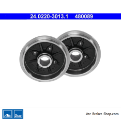 ATE Originele 2-delige remtrommel (24022030131) voor Citroën, Peugeot