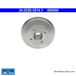 ATE Tambor de freno original de 2 piezas (24022030141) para Citroën, Peugeot