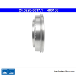 ATE Original 2 Pieces Brake Drum (24022030171) for Mitsubishi