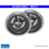 ATE Tambor de freno original de 2 piezas (24022030202) para Ford, SsangYong