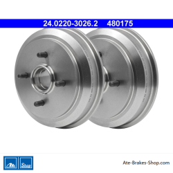 ATE Originale zweiteilige Bremstrommel (24022030262) für Ford