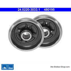 ATE Original 2 Pieces Brake Drum (24022030331) for Nissan, Renault