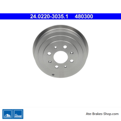 ATE Original 2 Pieces Brake Drum (24022030351) for Fiat, Opel