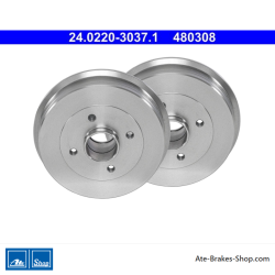 ATE Tambour de frein original en deux parties (24022030371) pour Dacia, Renault