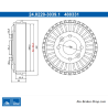 ATE Original-2-teilige Bremstrommel (24022030391) für Dacia, Renault, Smart