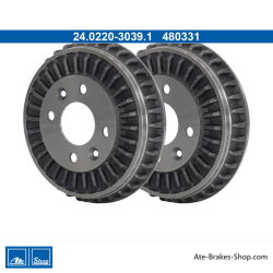 ATE Caisson de frein original en 2 pièces (24022030391) pour Dacia, Renault, Smart