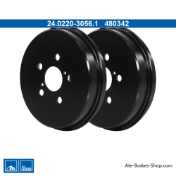 ATE Original 2 Pieces Brake Drum (24022030561) for Toyota