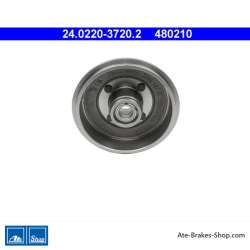 ATE Original zweiteilige Bremstrommel (24022037202) für Ford, SsangYong
