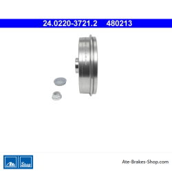 ATE Original-2-teilige Bremstrommel (24022037212) für Dacia, Renault