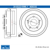 ATE Original 2 Pieces Brake Drum (24022200061) for Suzuki