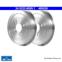 ATE Original zweiteilige Bremstrommel (24022280091) für BMW