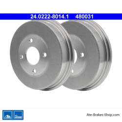 ATE Original 2 Pieces Brake Drum (24022280141) for Ford
