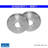 ATE Tambor de freno original de 2 piezas (24022280171) para Citroën, Peugeot
