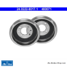 ATE Tambour de frein original en 2 pièces (24022280171) pour Citroën, Peugeot