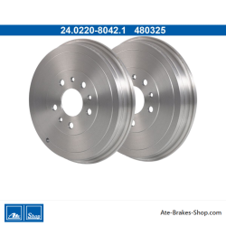 ATE Original 2 Pieces Brake Drum (24022280421) for Fiat, Opel