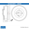 ATE Tambour de frein original en deux pièces (24022280471) pour Ford