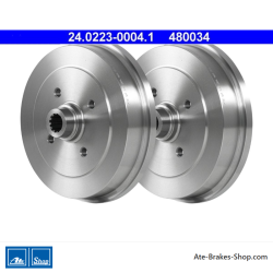 ATE Original 2 Pieces Brake Drum (24022300041) for Porsche