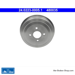 ATE Tambor de freno original de 2 piezas (24022300051) para BMW