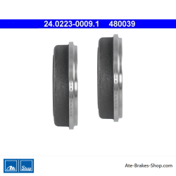 ATE Tambour de frein original en 2 pièces (24022300091) pour Mercedes-Benz