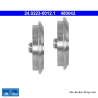 ATE Tambor de freno original de 2 piezas (24022300121) para Volkswagen (VW)
