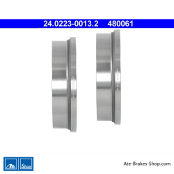 ATE Original-2-teilige Bremstrommel (24022300132) für Opel
