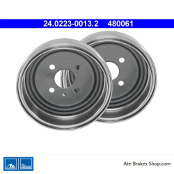 ATE Original-2-teilige Bremstrommel (24022300132) für Opel