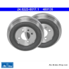 ATE Tambour de frein original en deux pièces (24022300171) pour Volkswagen (VW)