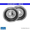 ATE Tambour de frein original en deux pièces (24022300171) pour Volkswagen (VW)