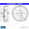 ATE Tambor de freno original de 2 piezas (24022500011) para BMW