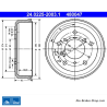 ATE Original 2 Pieces Brake Drum (24022520031) for Volkswagen (VW)