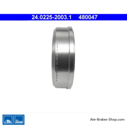 ATE Caisse de frein originale en 2 pièces (24022520031) pour Volkswagen (VW)