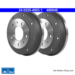 ATE Original 2 Pieces Brake Drum (24022540031) for Mercedes-Benz