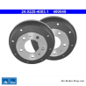ATE Original 2 Pieces Brake Drum (24022540031) for Mercedes-Benz