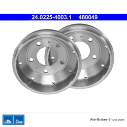 ATE Original zweiteilige Bremstrommel (24022540031) für Mercedes-Benz