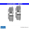 ATE Original 2 Pieces Brake Drum (24022540051) for Citroën, Fiat, Peugeot