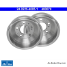 ATE Originele 2-delige remtrommel (24022540051) voor Citroën, Fiat, Peugeot