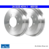 ATE Original 2 Pieces Brake Drum (24022540141) for Ford, Nissan
