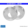 ATE Original 2 Pieces Brake Drum (24022540141) for Ford, Nissan