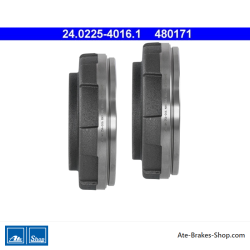 ATE Original 2 Pieces Brake Drum (24022540161) for Ford