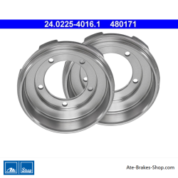 ATE Tambour de frein original en 2 pièces (24022540161) pour Ford