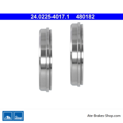 ATE Tambour de frein original en 2 pièces (24022540171) pour Land Rover