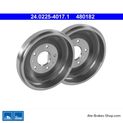 ATE Tambour de frein original en 2 pièces (24022540171) pour Land Rover