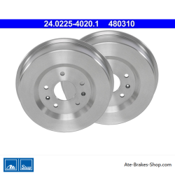 ATE Tambor de freno original de 2 piezas (24022540201) para Land Rover