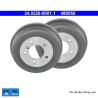ATE Tambor de freno original de 2 piezas (24022600011) para Mercedes-Benz